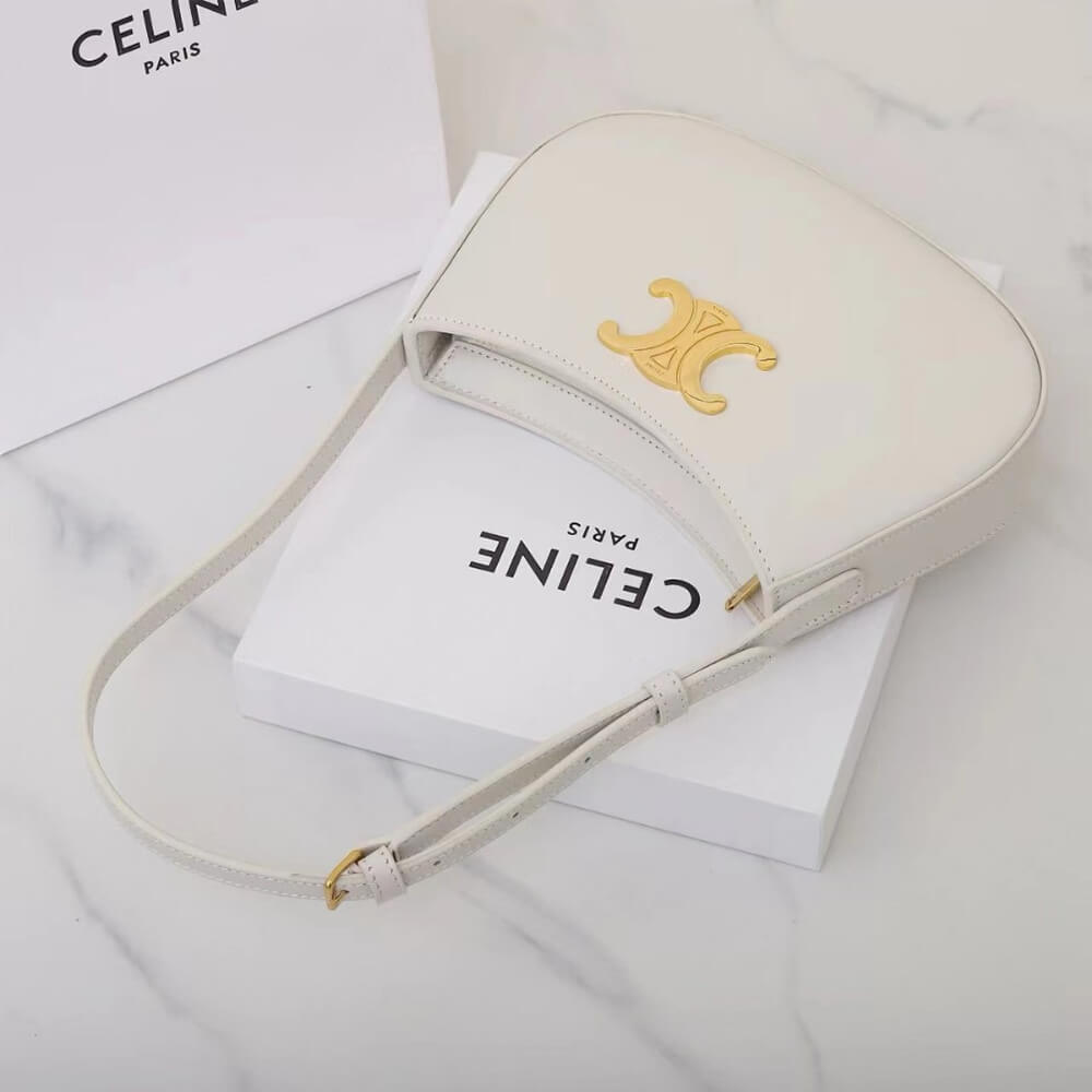 Celine Medium Tilly Bag in Shiny Calfskin - Replica Luxury Bags™