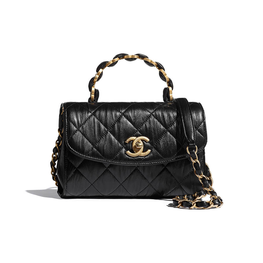 Chanel Mini Flap Bag with Top Handle - Replica Luxury Bags™