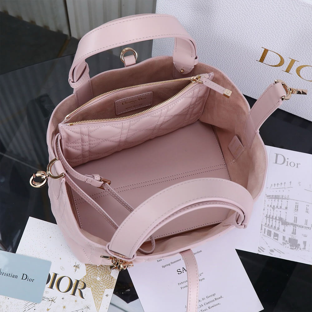 Small Dior Toujours Bag in Light Pink - Replica Luxury Bags™