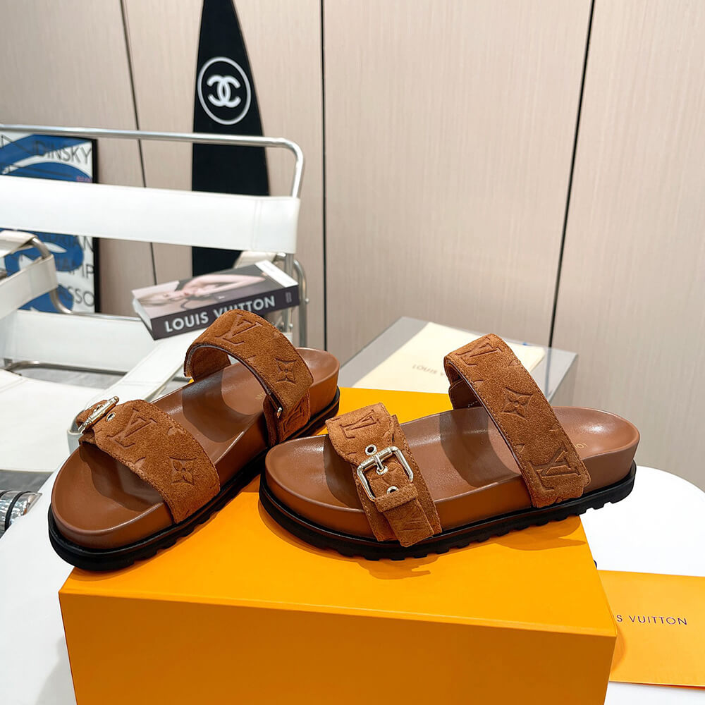 LV Bom Dia Flat Comfort Mule Shoes - Replica Luxury Bags™