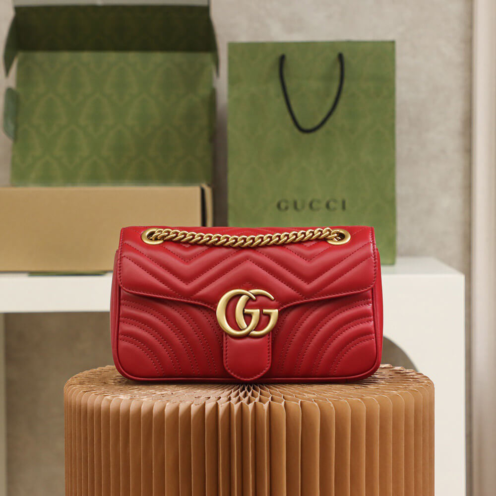 Gucci GG Marmont Small Matelasse Shoulder Bag - Replica Luxury Bags™