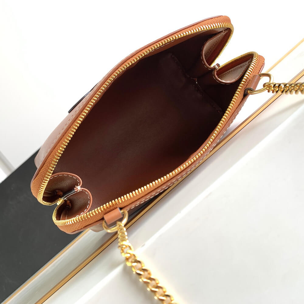 Celine Clutch Bag on Chain Cuir Triomphe in Smooth Calfskin - Replica Luxury Bags™