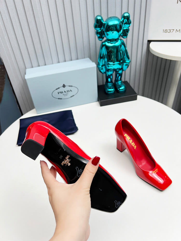 Prada Patent Leather Pumps 85mm Shoes - Replica Luxury Bags™