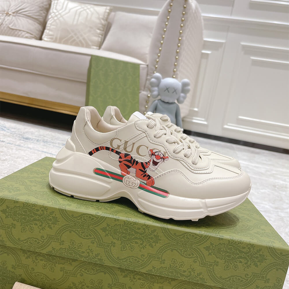 Gucci Rhyton Sneaker with Print Shoes - Replica Luxury Bags™