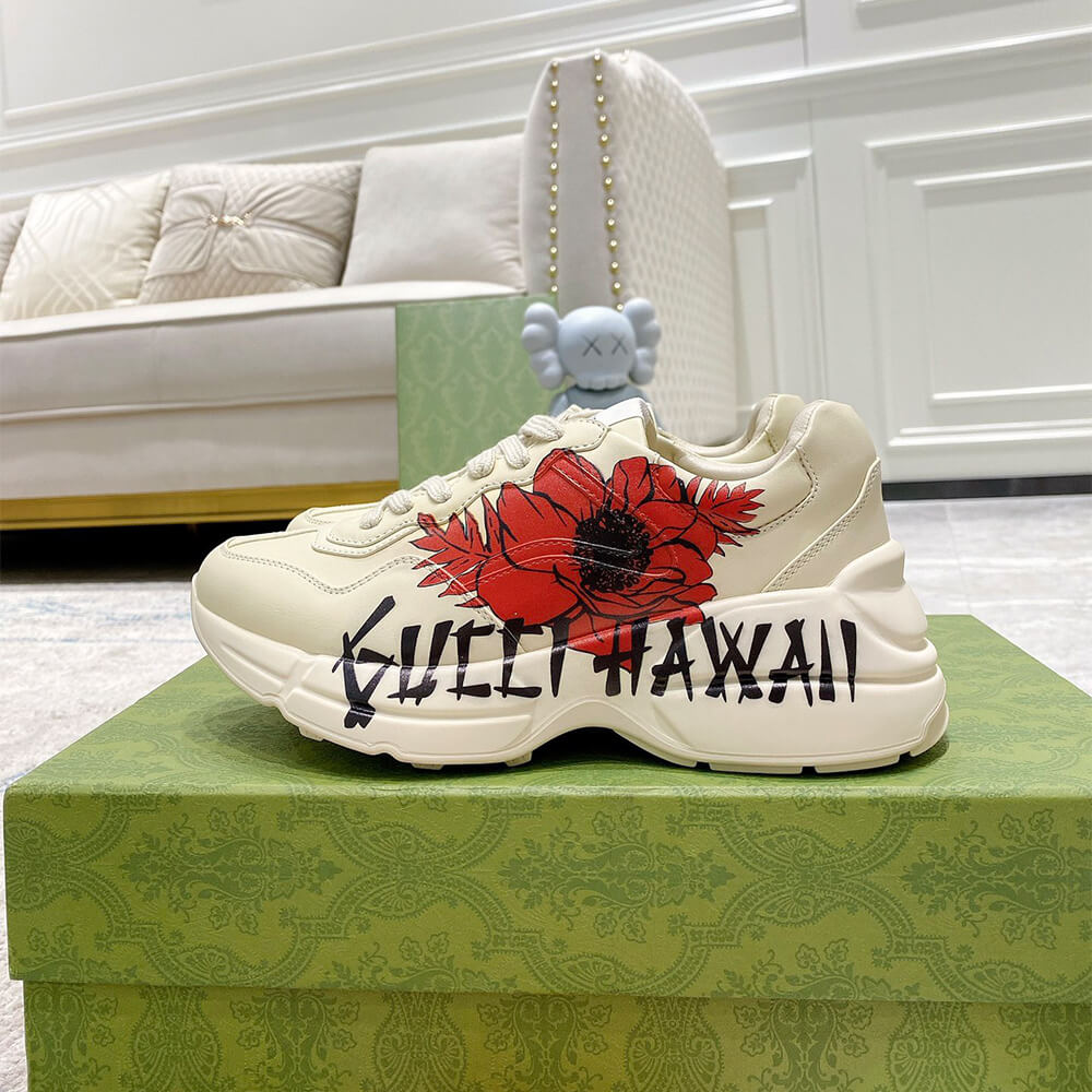 Gucci Rhyton Hawaii Print Sneaker Shoes - Replica Luxury Bags™