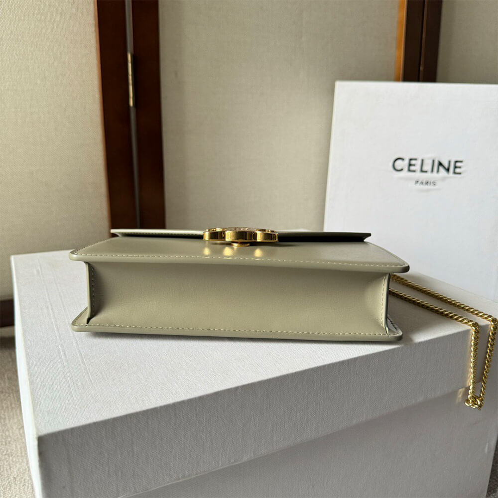 Celine Wallet On Chain Margo Bag In Shiny Calfskin - Replica Luxury Bags™