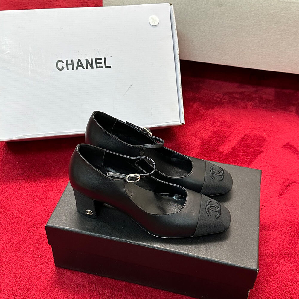 Chanel Mary Janes Heel Shoes - Replica Luxury Bags™