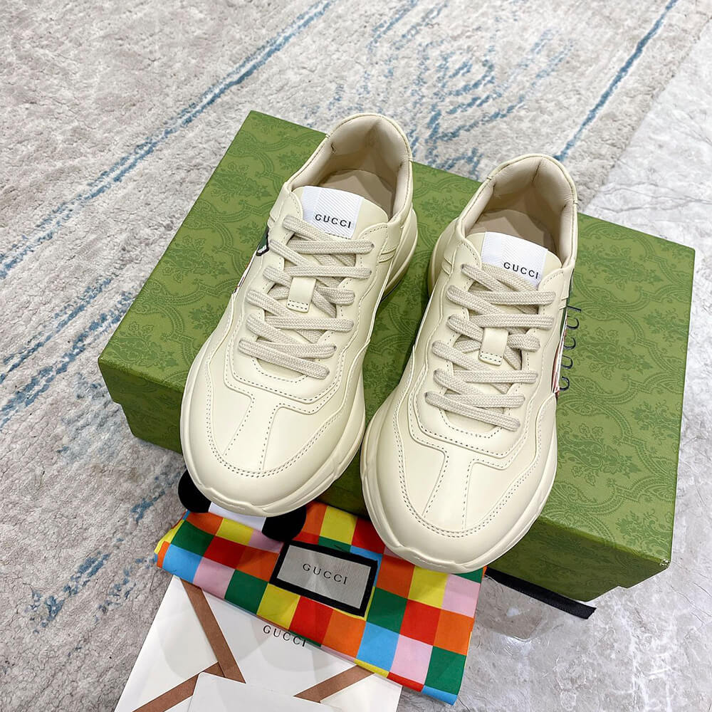 Gucci Rhyton Apple-print Sneaker Shoes - Replica Luxury Bags™