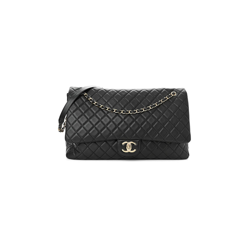 Chanel Travel Flap Bag Black - Replica Luxury Bags™
