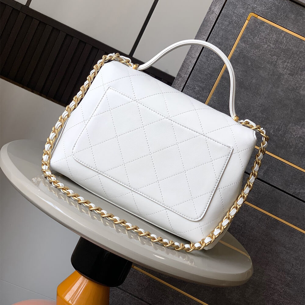 Chanel Large Flap Bag With Top Handle - Replica Luxury Bags™