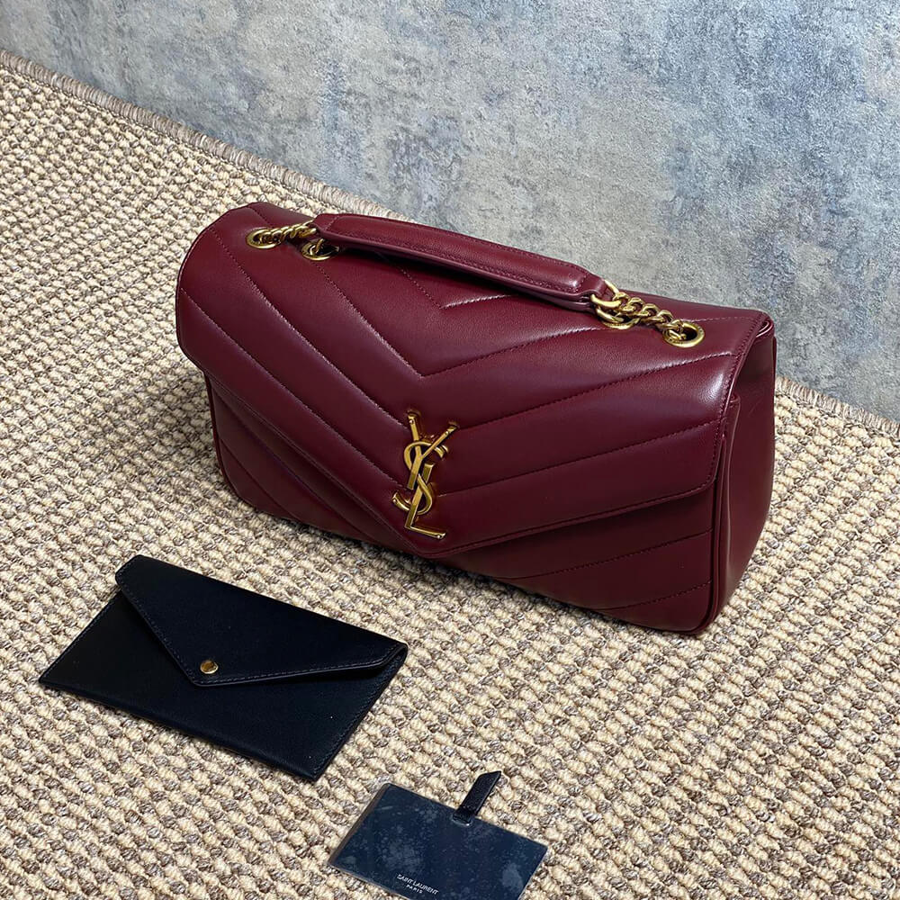 YSL Loulou Medium Bag in Matelasse Lambskin - Replica Luxury Bags™
