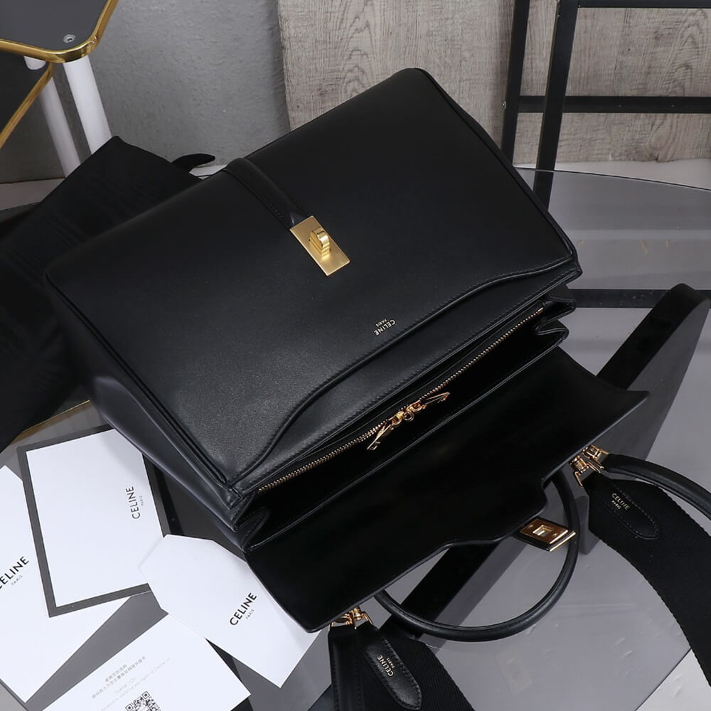 Celine Classique 16 Bag in Satinated Calfskin - Replica Luxury Bags™