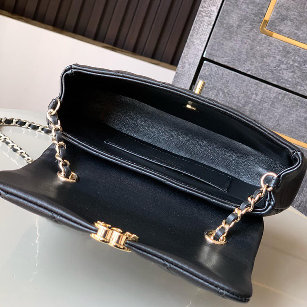 Chanel Flap Phone Holder Bag With Chain - Replica Luxury Bags™