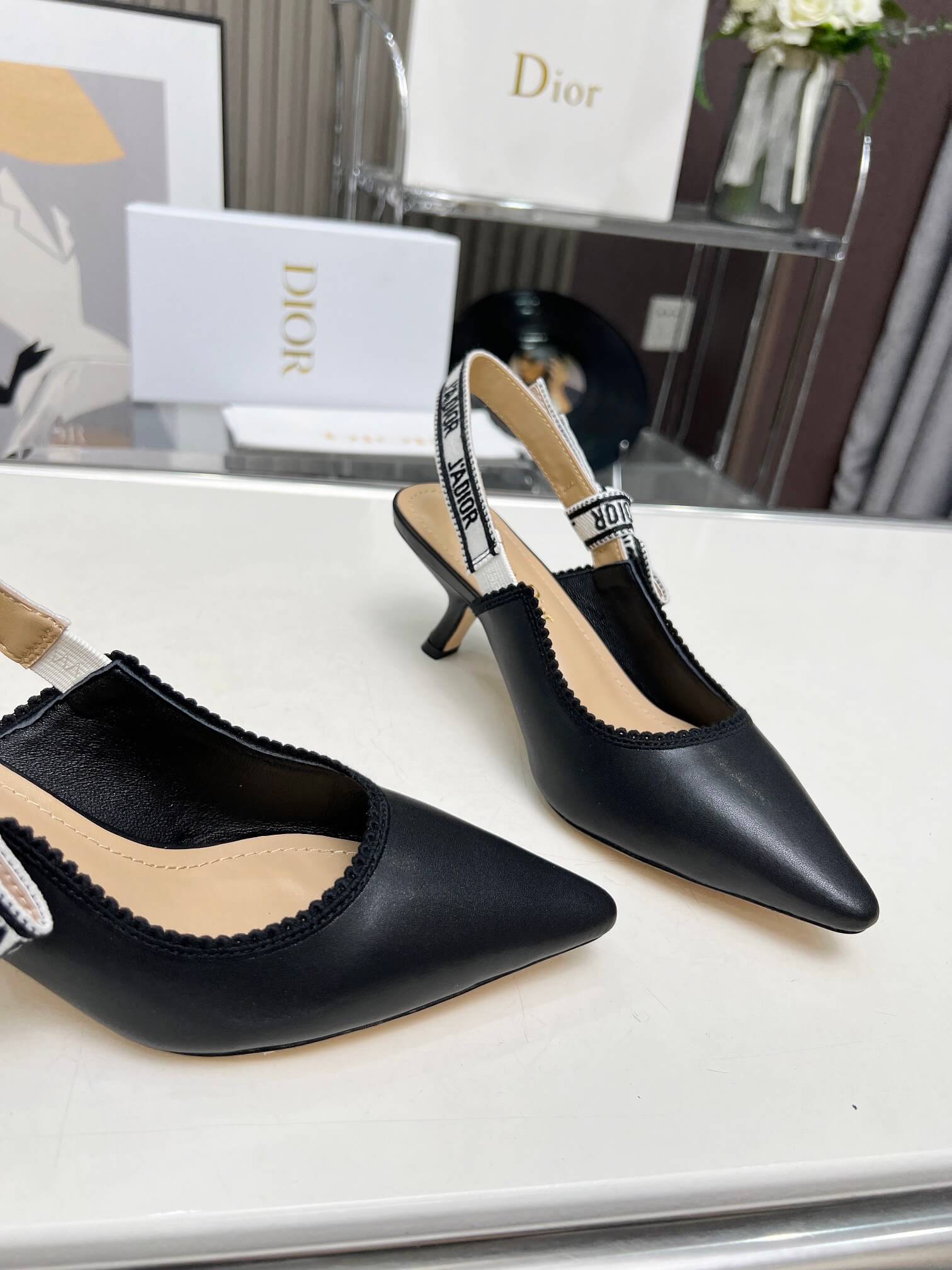 J Adior Slingback Pump Shoes - Replica Luxury Bags™