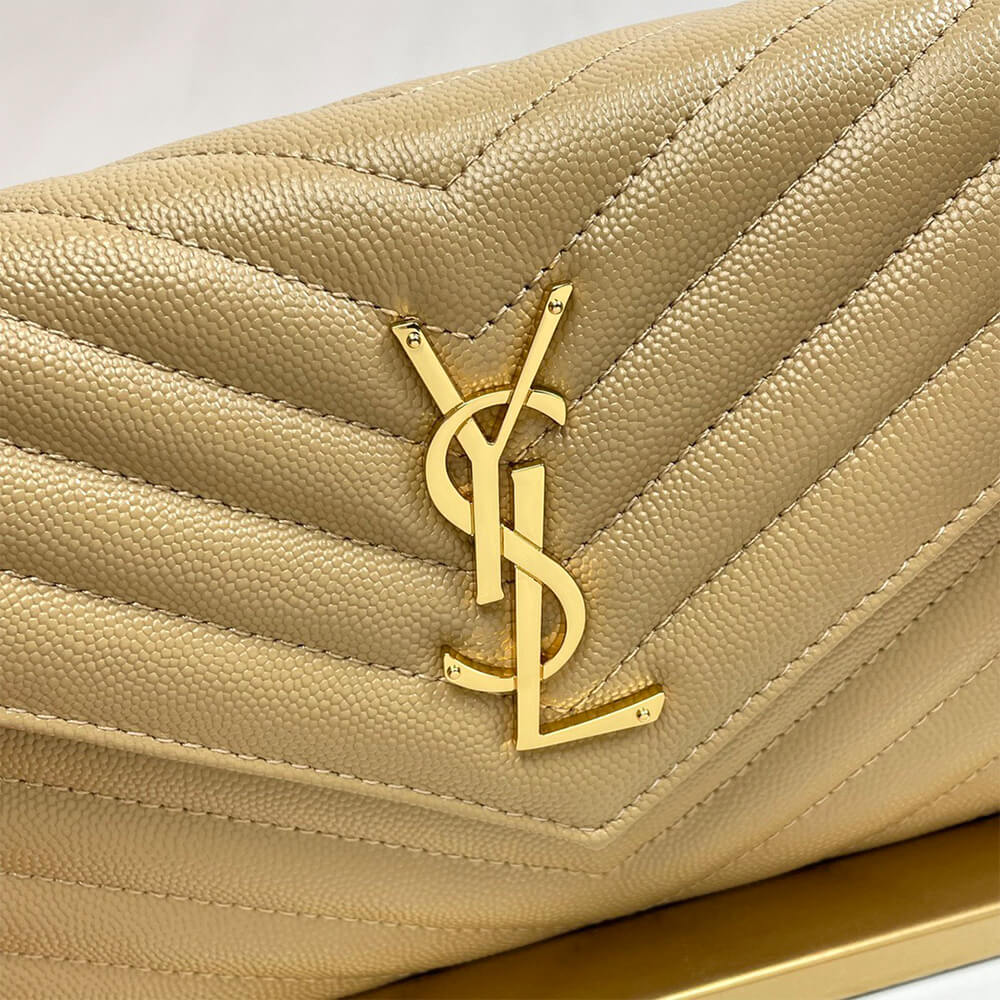YSL Classic Cassandre Chain Wallet Bag In Grain De Poudre Leather - Replica Luxury Bags™