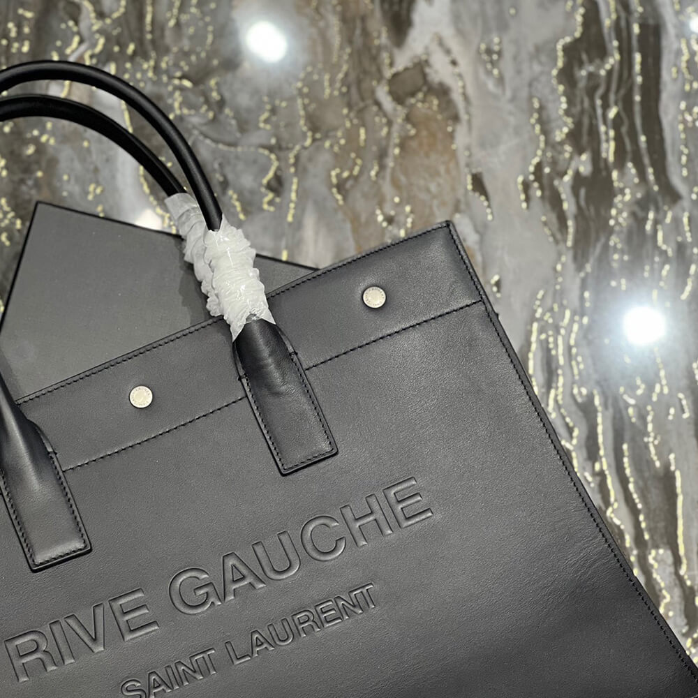 YSL Rive Gauche Small Tote Bag in Smooth Leather - Replica Luxury Bags™