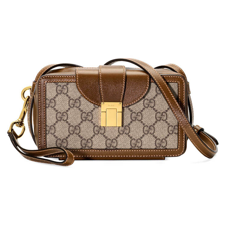 Gucci GG Mini Bag With Clasp Closure - Replica Luxury Bags™