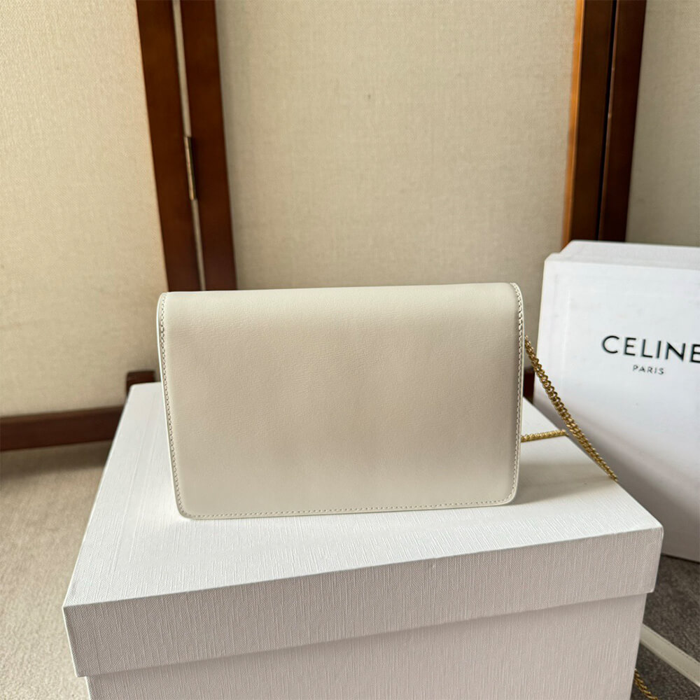 Celine Wallet On Chain Margo in Shiny calfskin Bag - Replica Luxury Bags™