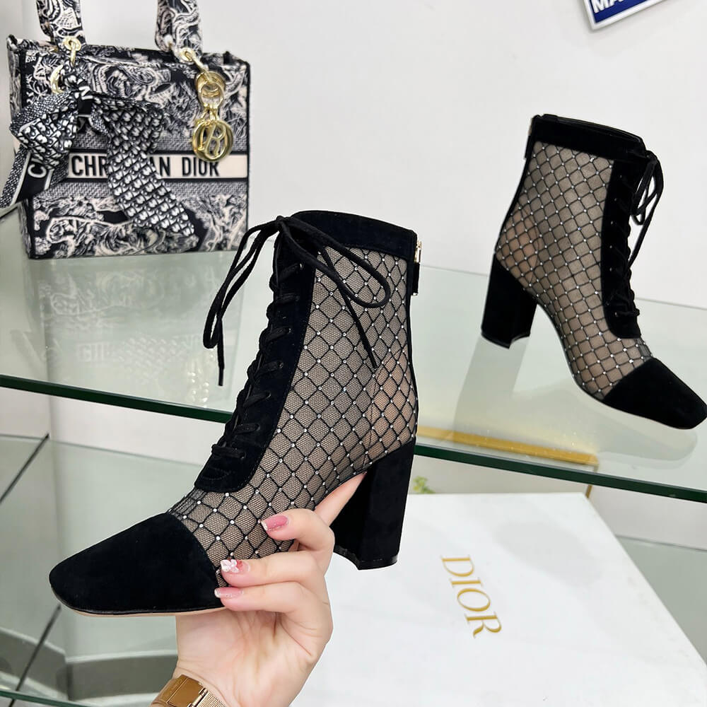 Dior Naughtily-D Heeled Ankle Boot Shoes - Replica Luxury Bags™