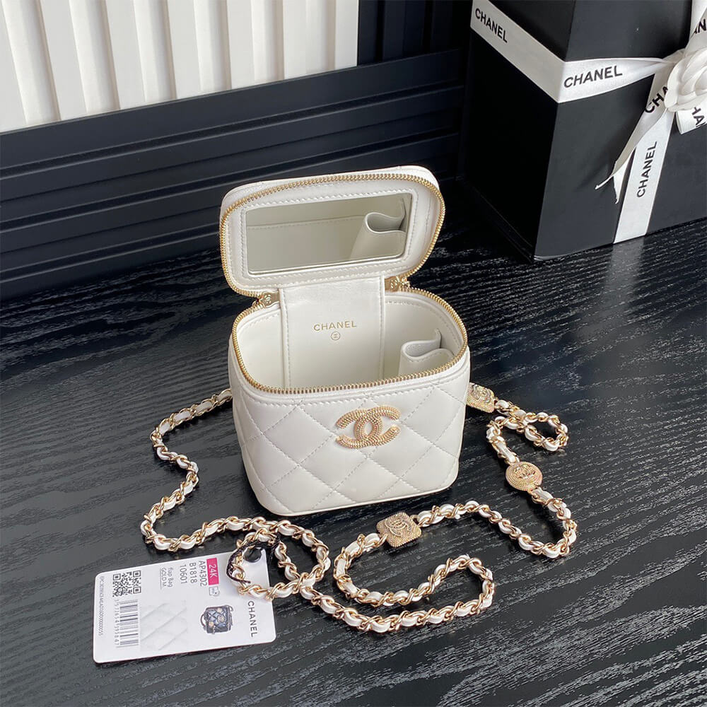 Chanel Small Vanity Bag with Chain - Replica Luxury Bags™