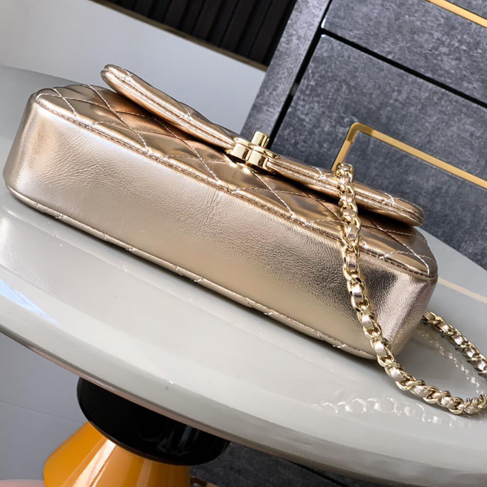 Chanel Flap Phone Holder Bag With Chain - Replica Luxury Bags™