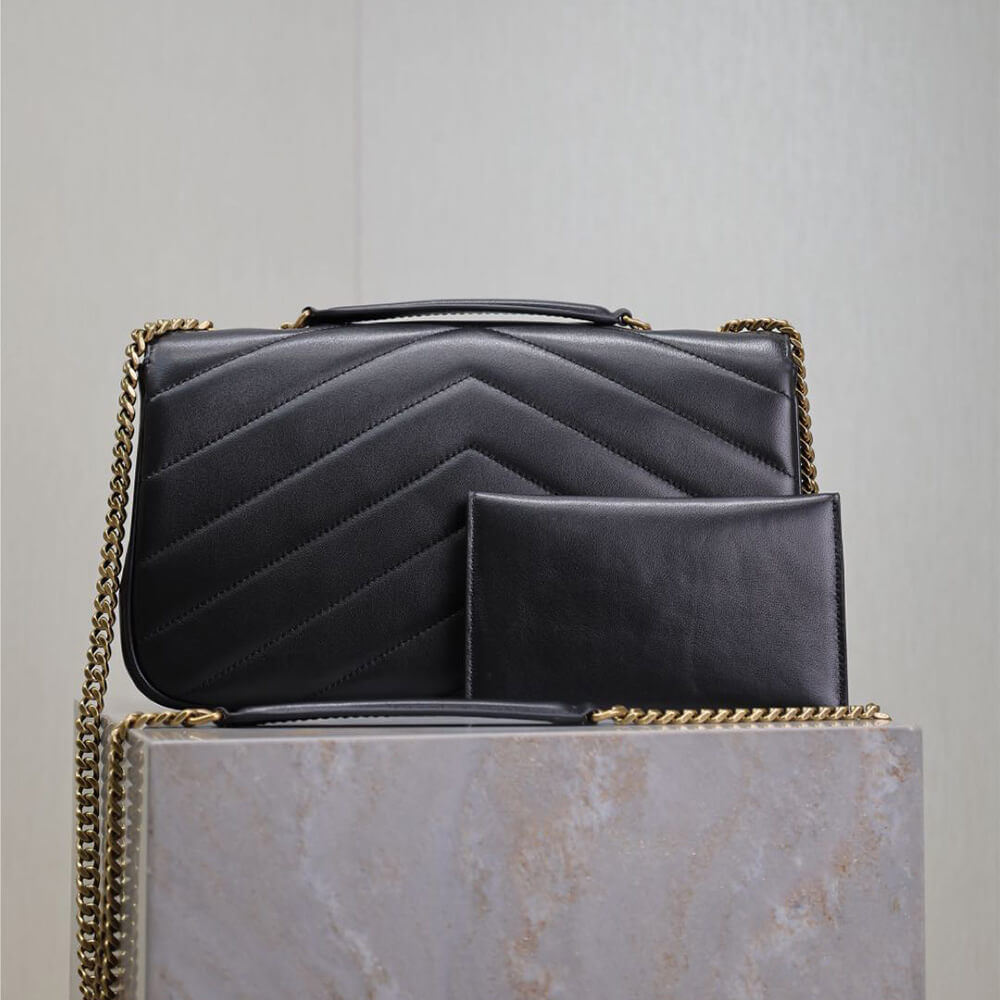 YSL Loulou Medium Bag in Matelasse Lambskin - Replica Luxury Bags™