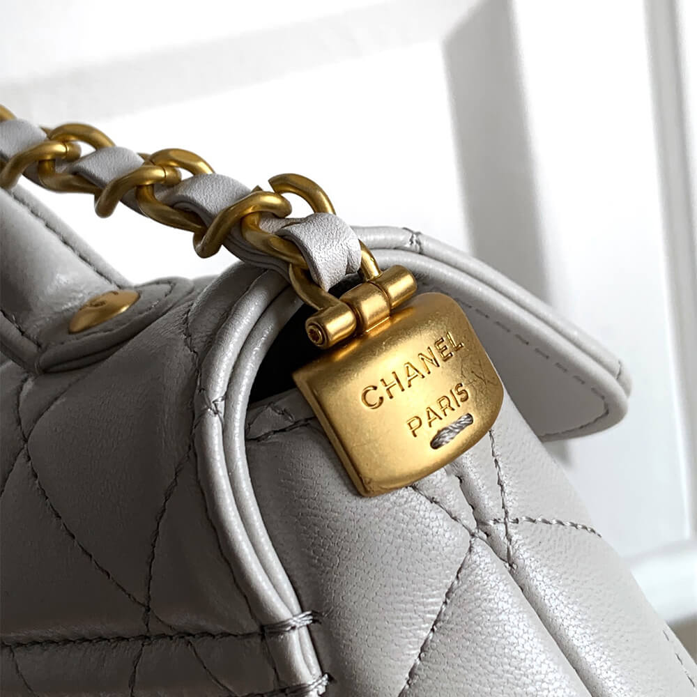 CHANEL Mini Flap Bag with Top Handle - Replica Luxury Bags™