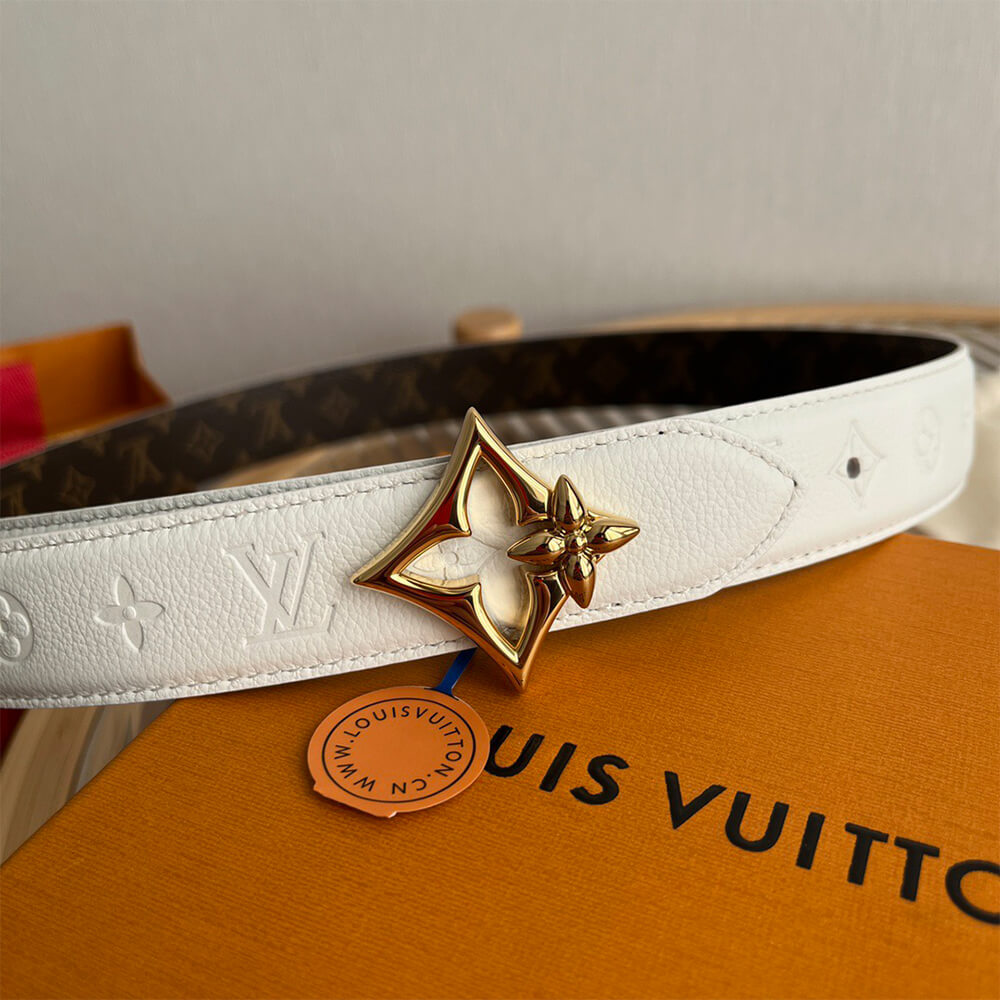 LV Flowergram 30mm Reversible Belt - Replica Luxury Bags™