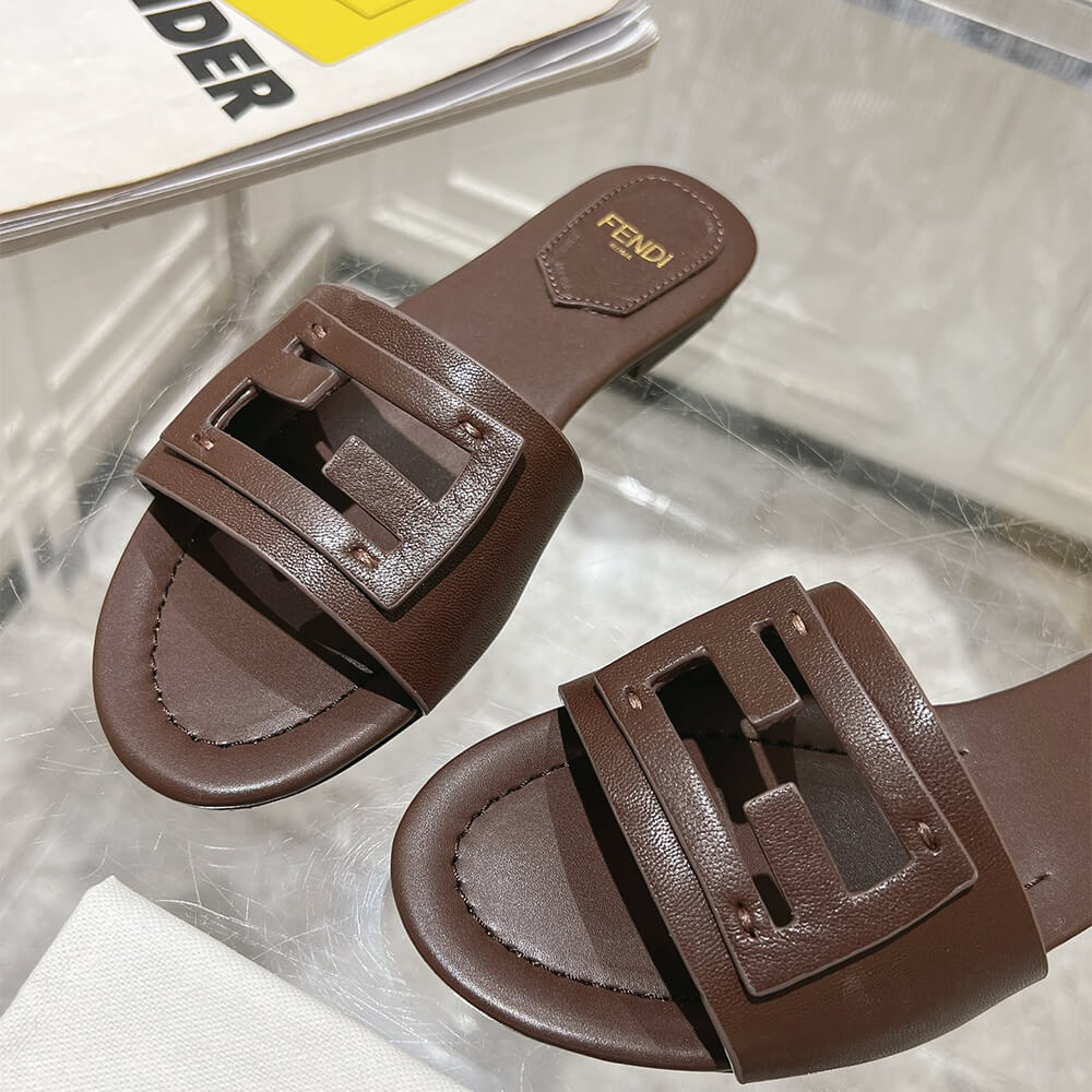 Fendi Baguette Slides Shoes - Replica Luxury Bags™