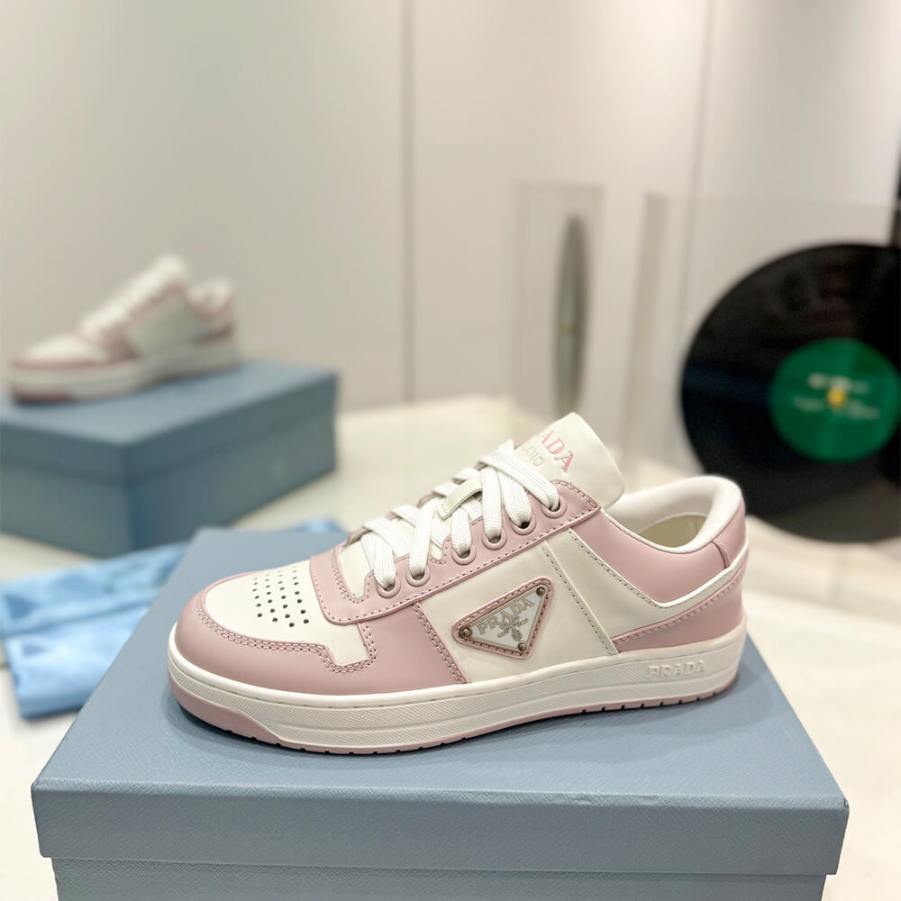 Prada Downtown Nappa Leather Sneakers Shoes - Replica Luxury Bags™