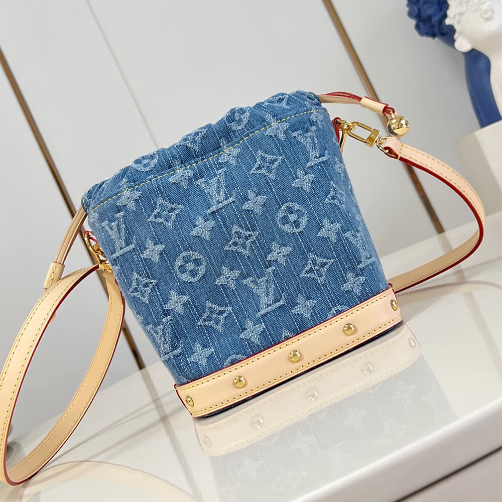 LV Nano Noe Bucket Denim Bag - Replica Luxury Bags™