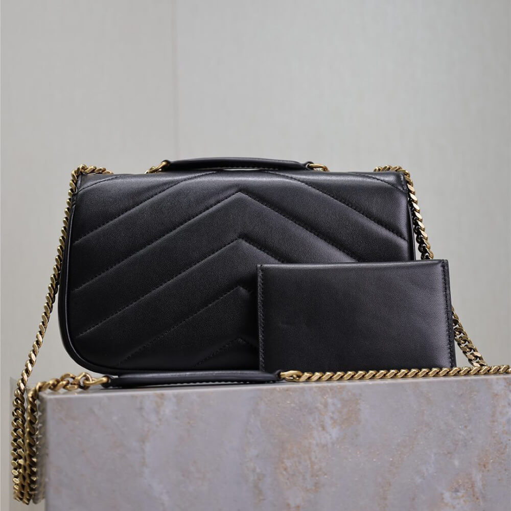 YSL Loulou Small Bag in Matelasse Lambskin - Replica Luxury Bags™