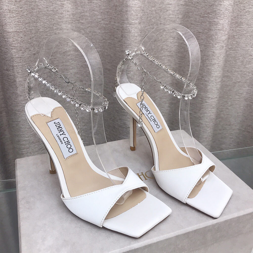 JIMMY CHOO Saeda Sandal 100 Shoes - Replica Luxury Bags™