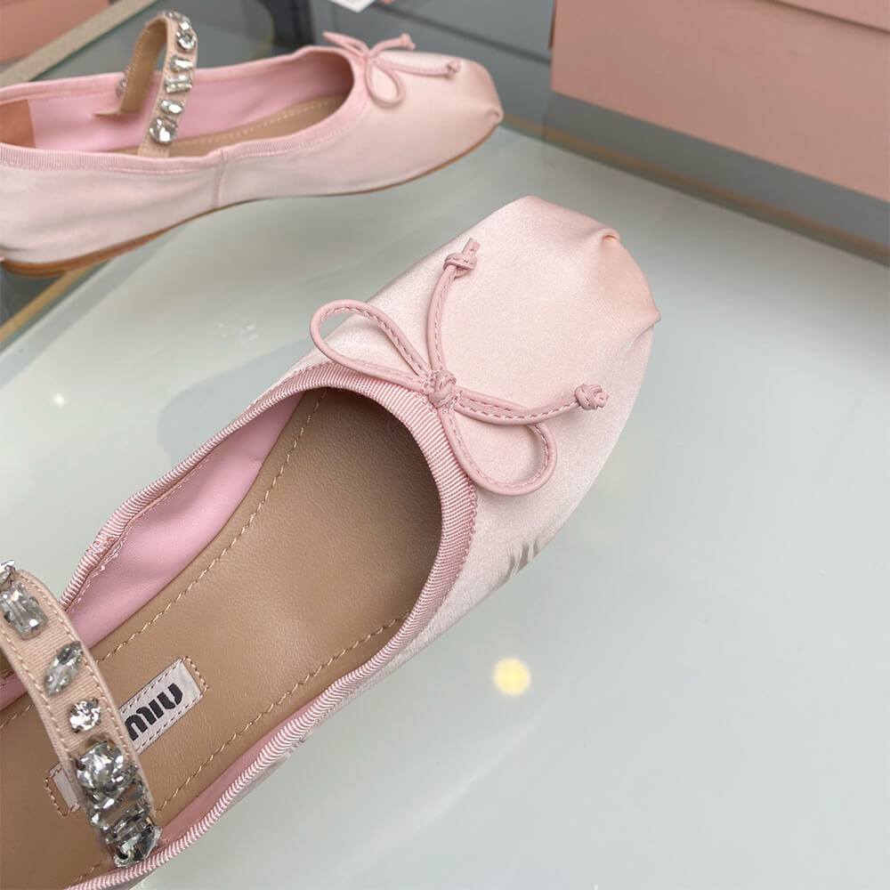 MiuMiu Satin ballerinas Shoes - Replica Luxury Bags™