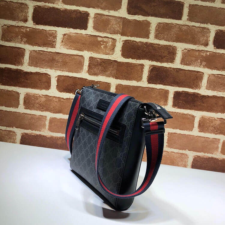 Gucci GG Black Small Messenger Bag - Replica Luxury Bags™