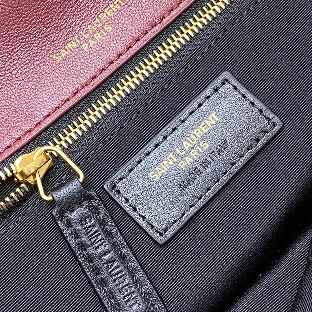 YSL Calypso Small Bag in Plunged Lambskin - Replica Luxury Bags™