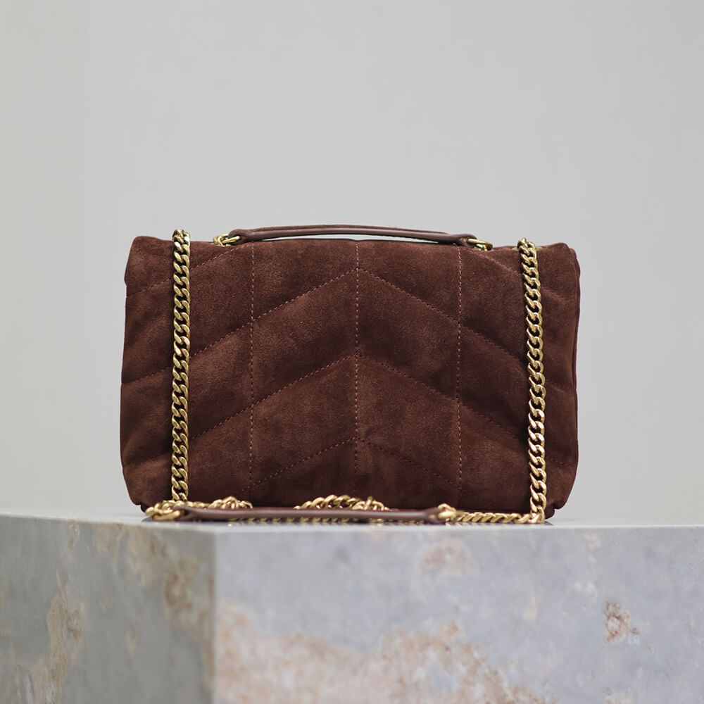 YSL Toy Puffer Bag in Suede - Replica Luxury Bags™
