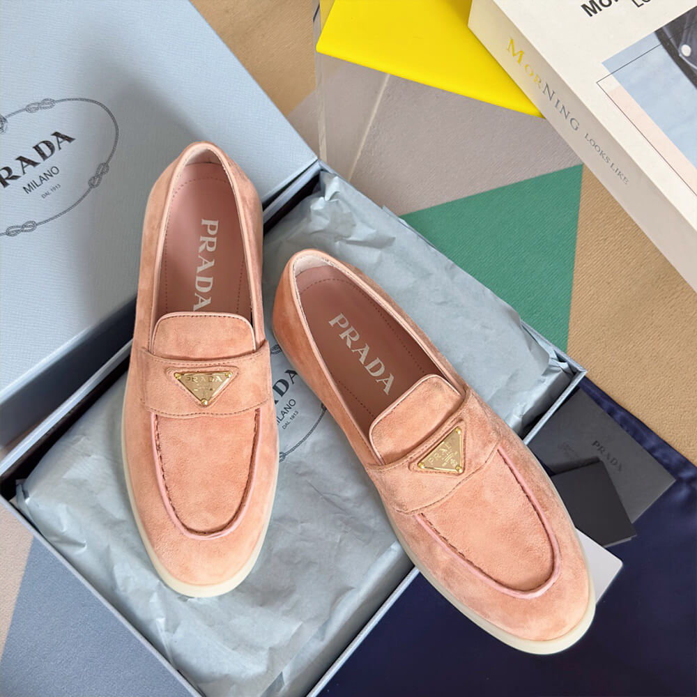 Prada Unisex Loafer Shoes - Replica Luxury Bags™