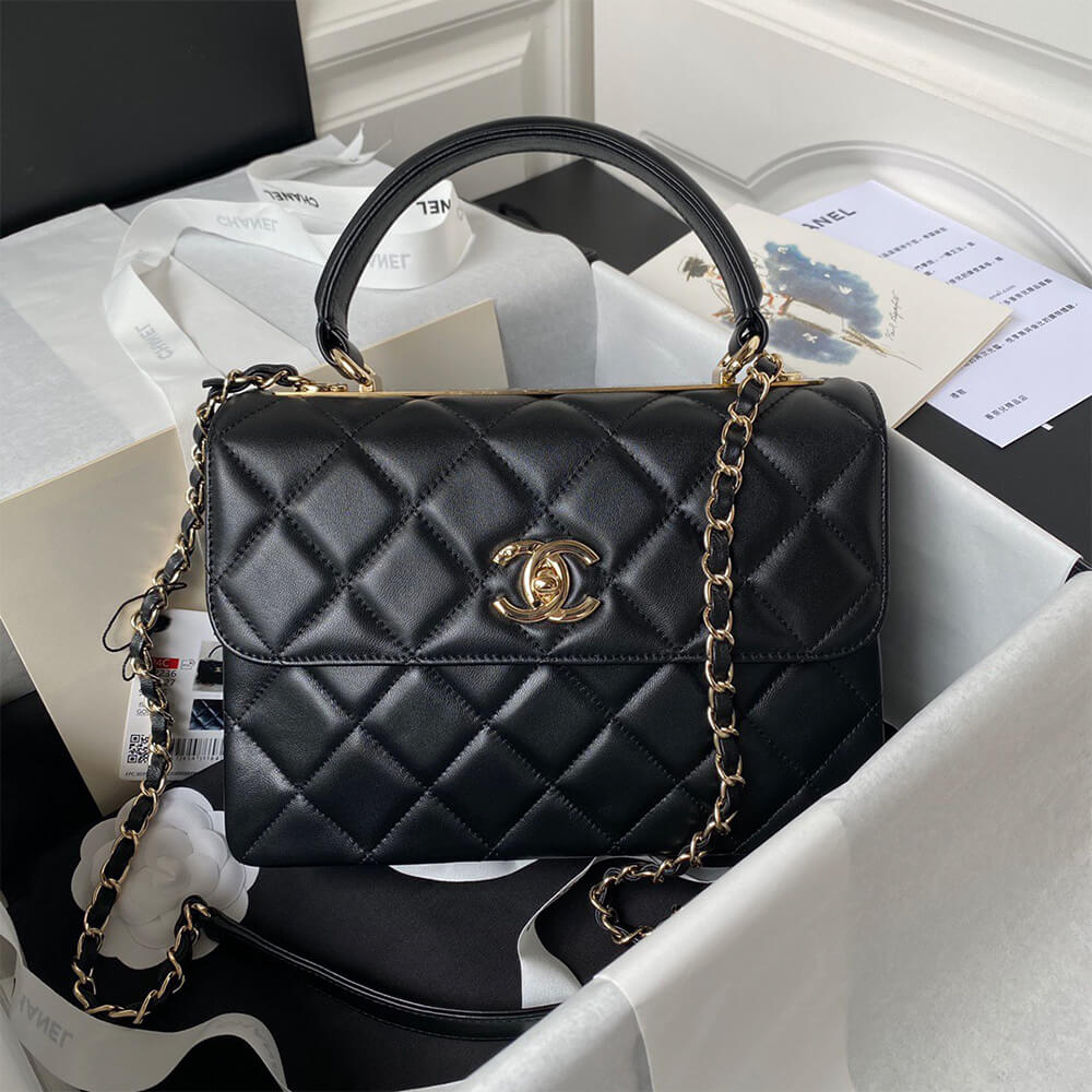 Chanel Flap Bag With Top Handle - Replica Luxury Bags™