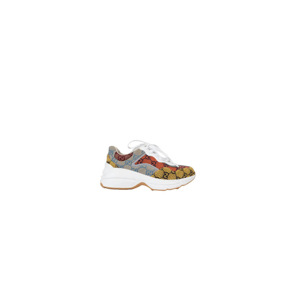 Gucci Multicolor GG Supreme Rhyton Sneaker Shoes - Replica Luxury Bags™