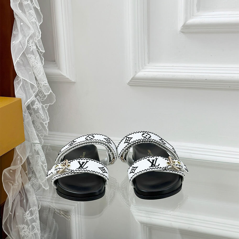 LV Bom Dia Flat Comfort Mule Shoes - Replica Luxury Bags™