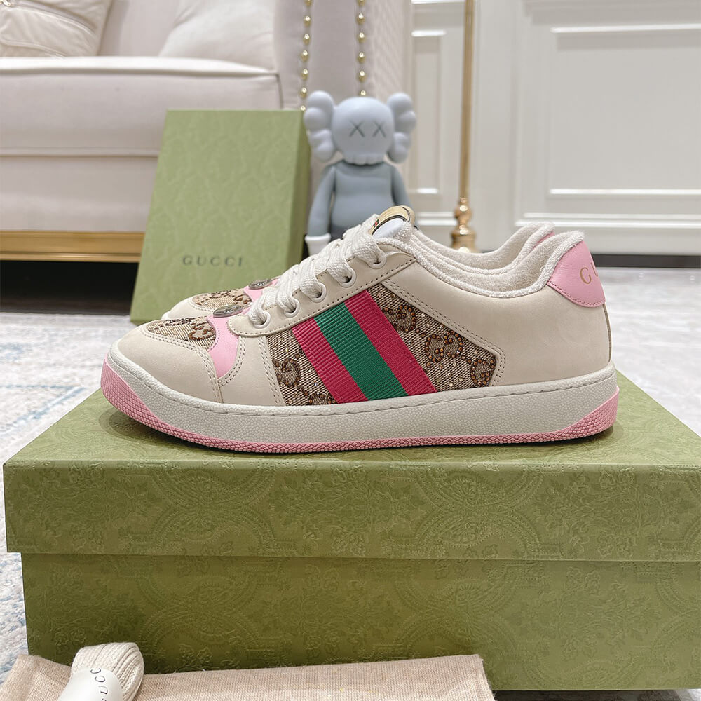 Gucci Women s Screener sneaker with crystals Shoes - Replica Luxury Bags™