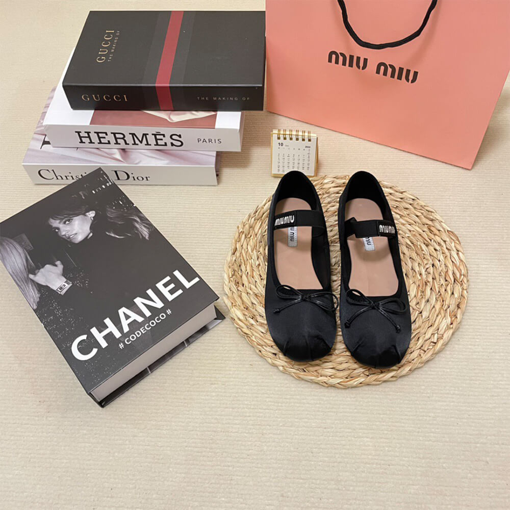 MiuMiu Satin ballerinas Shoes - Replica Luxury Bags™