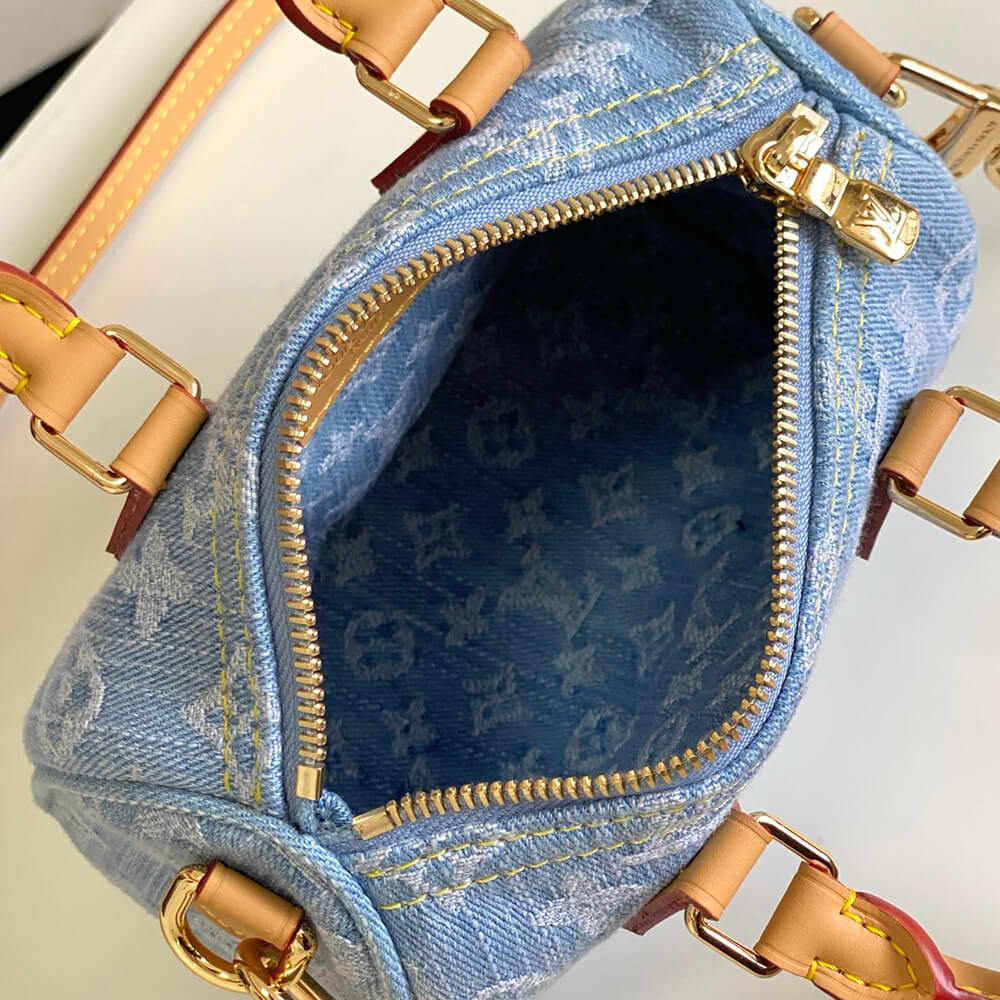 LV Nano Speedy Denim Bag - Replica Luxury Bags™