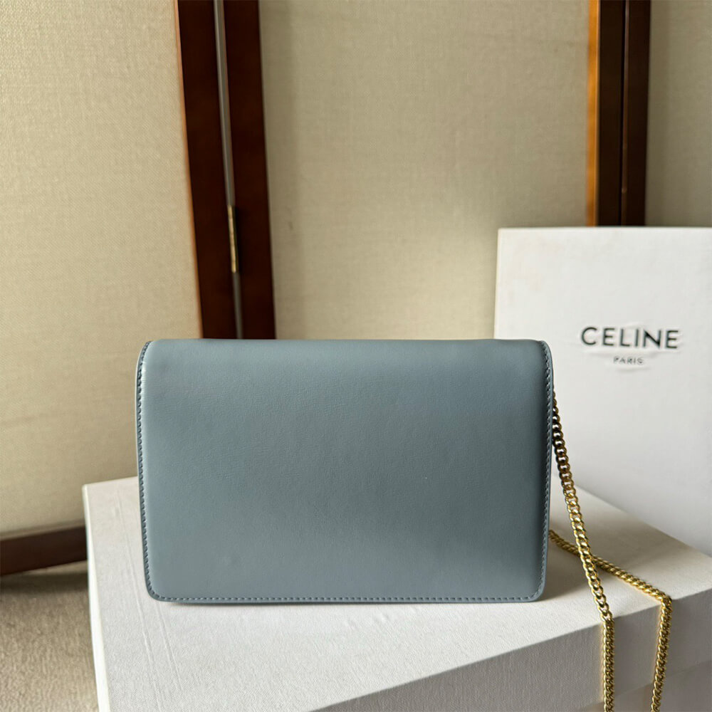 Celine Wallet On Chain Margo Bag in Shiny Calfskin - Replica Luxury Bags™