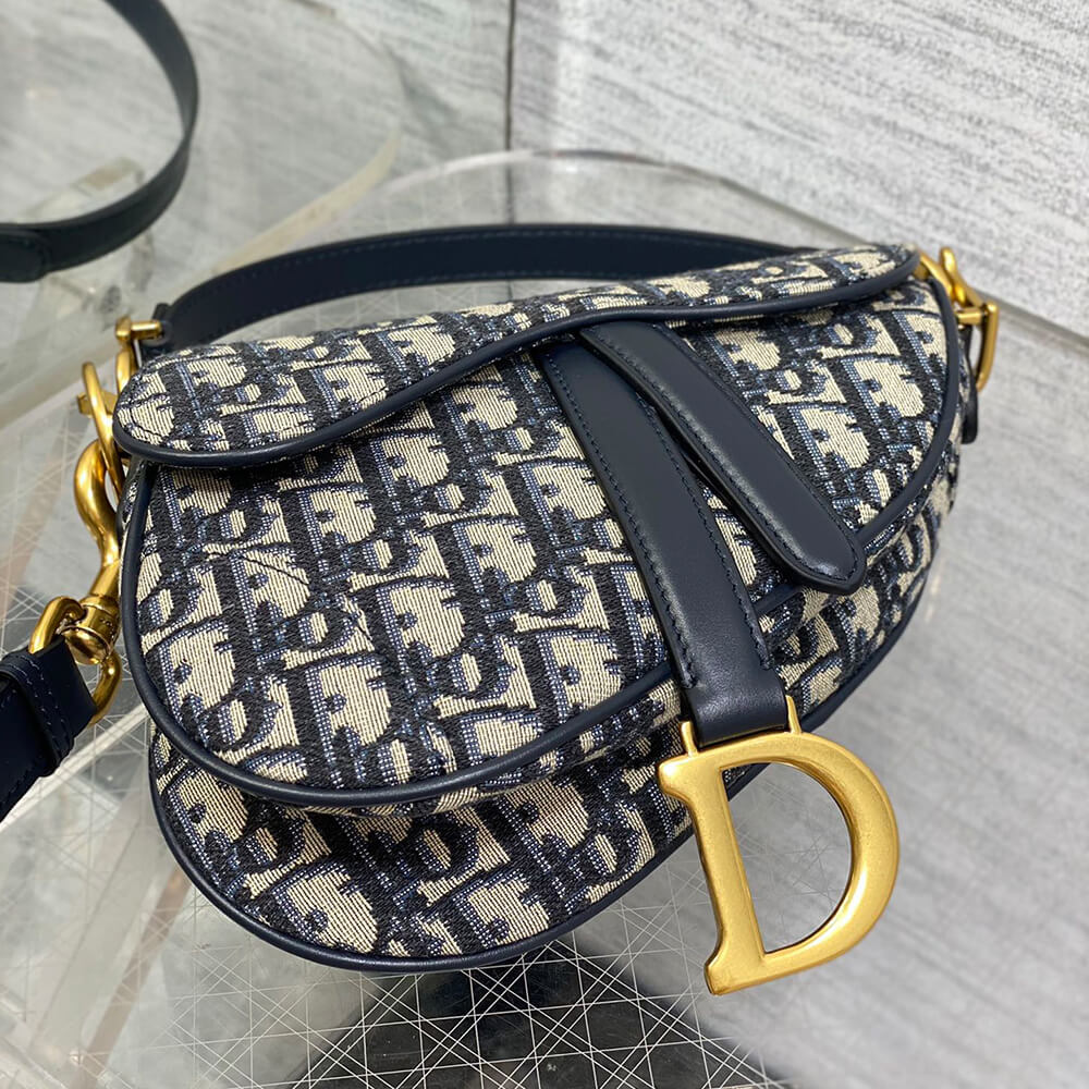 Dior Mini Saddle Bag with Strap - Replica Luxury Bags™
