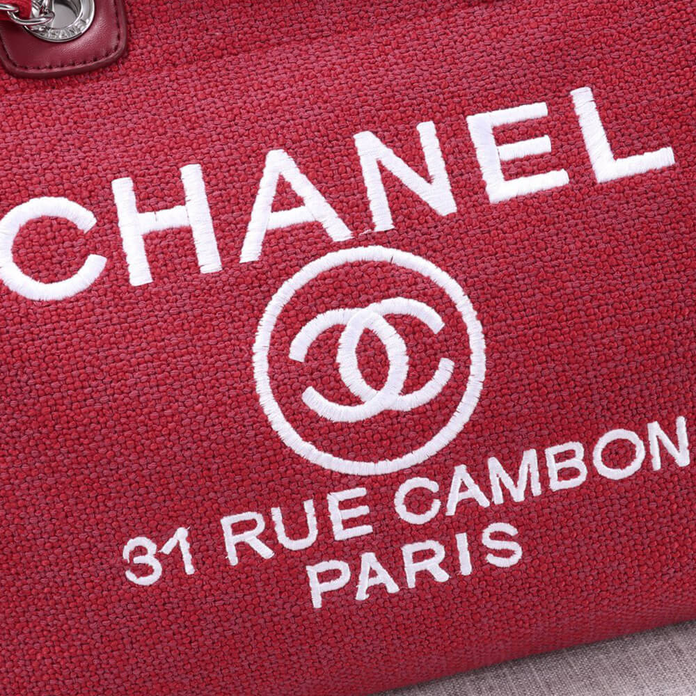 Chanel Woven Straw Raffia Striped Medium Deauville Tote Bag - Replica Luxury Bags™