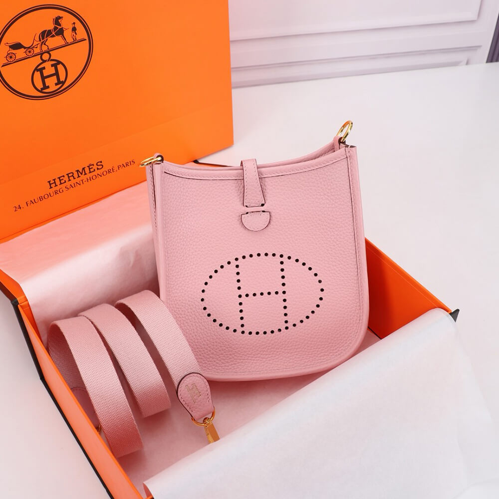 Hermes Evelyne 16 Pink Bag - Replica Luxury Bags™