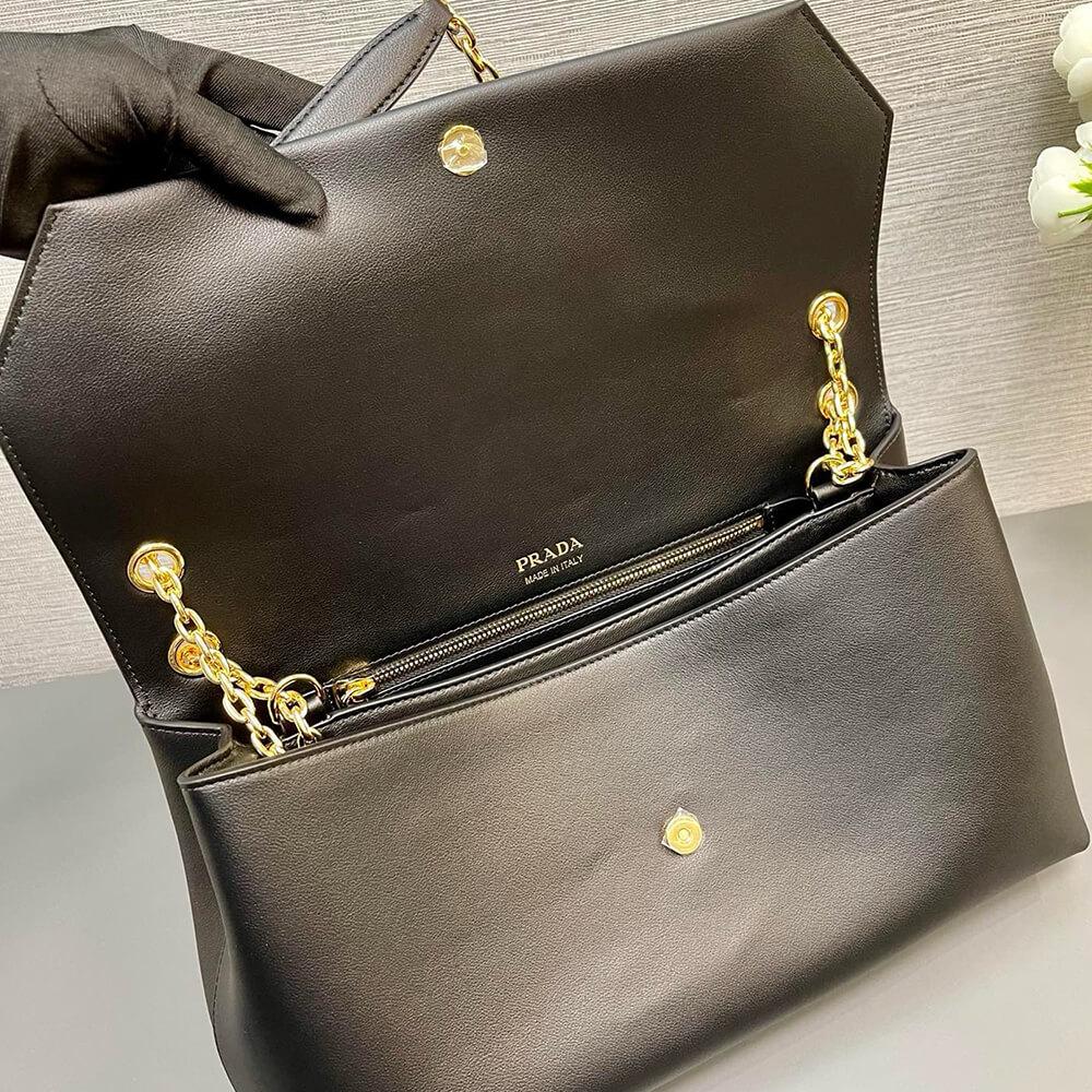 Prada Medium Leather Shoulder Bag - Replica Luxury Bags™