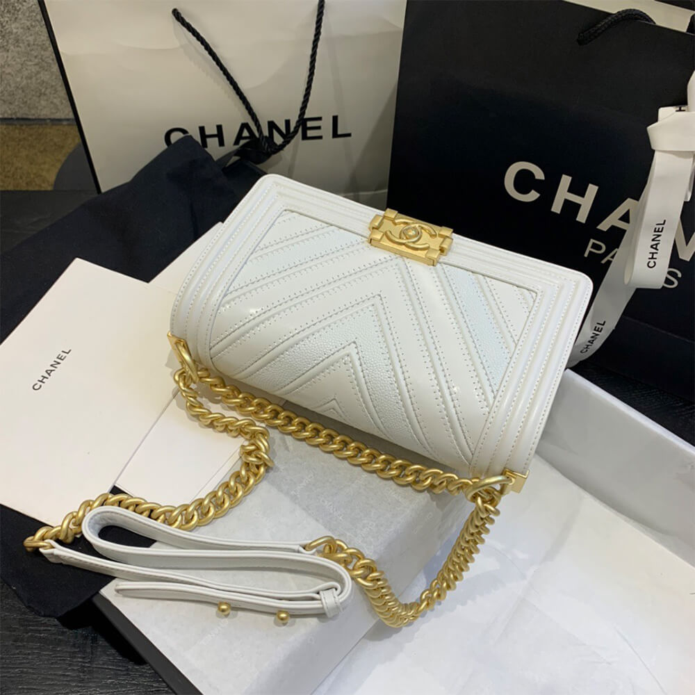 Chevron Boy Chanel Handbag - Replica Luxury Bags™